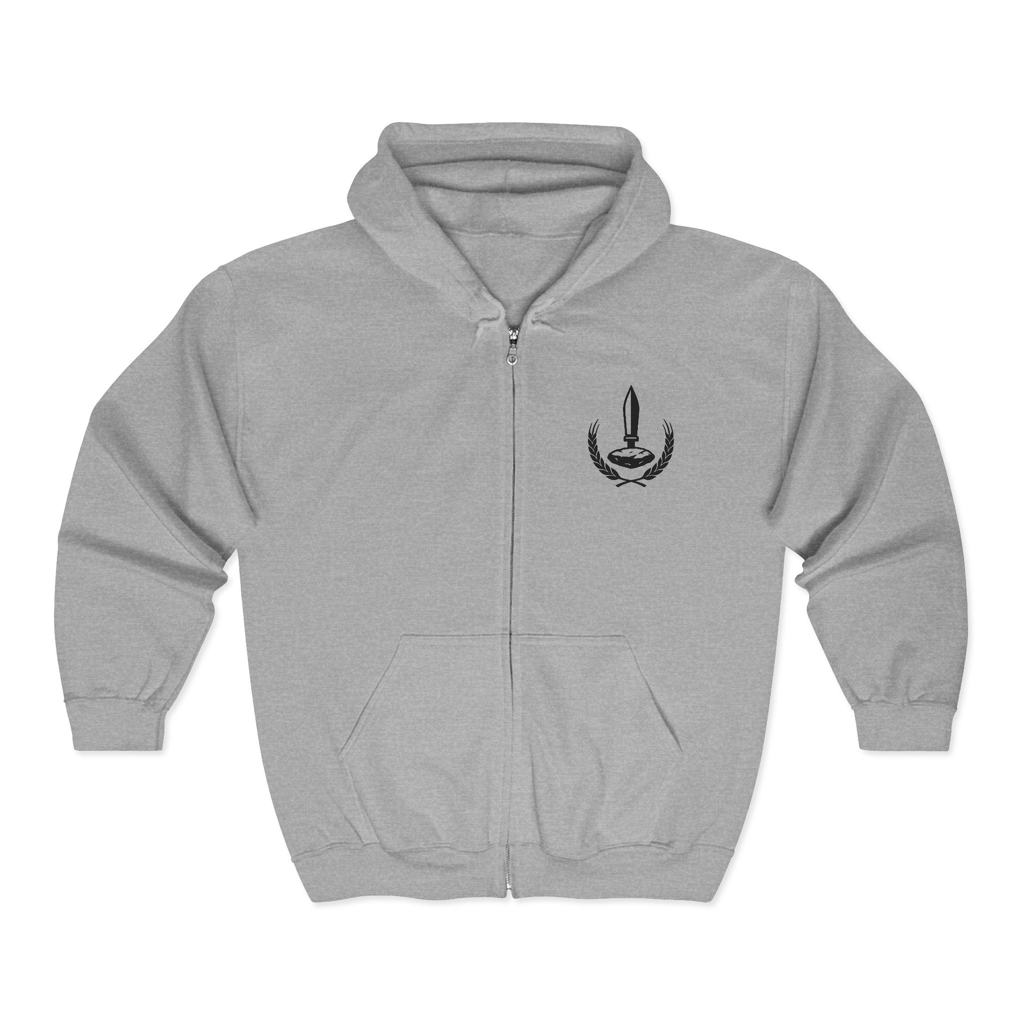Wheat Stone Steel Zip-Up Hoodie
