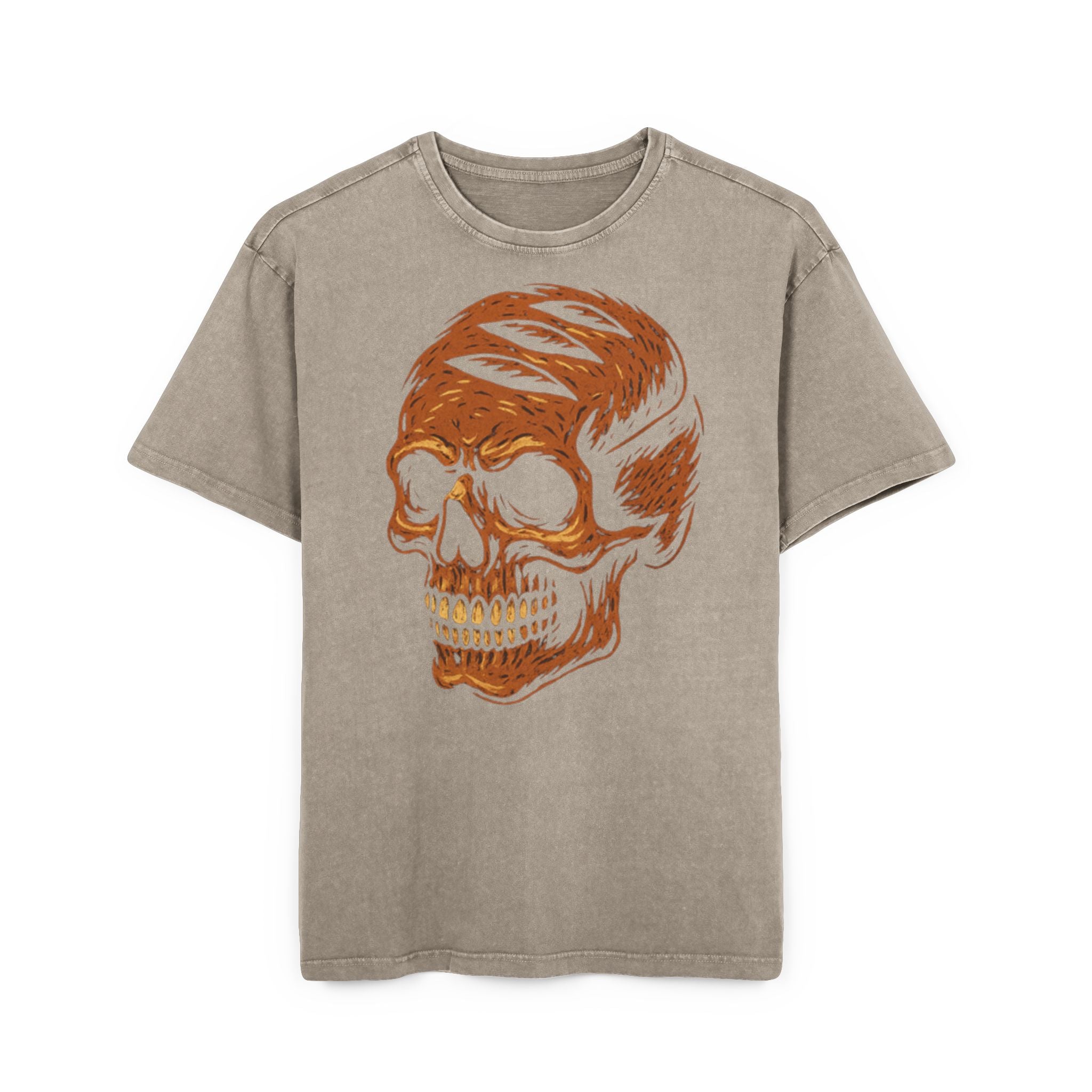 Skull Bread Graphic Oversize Shirt