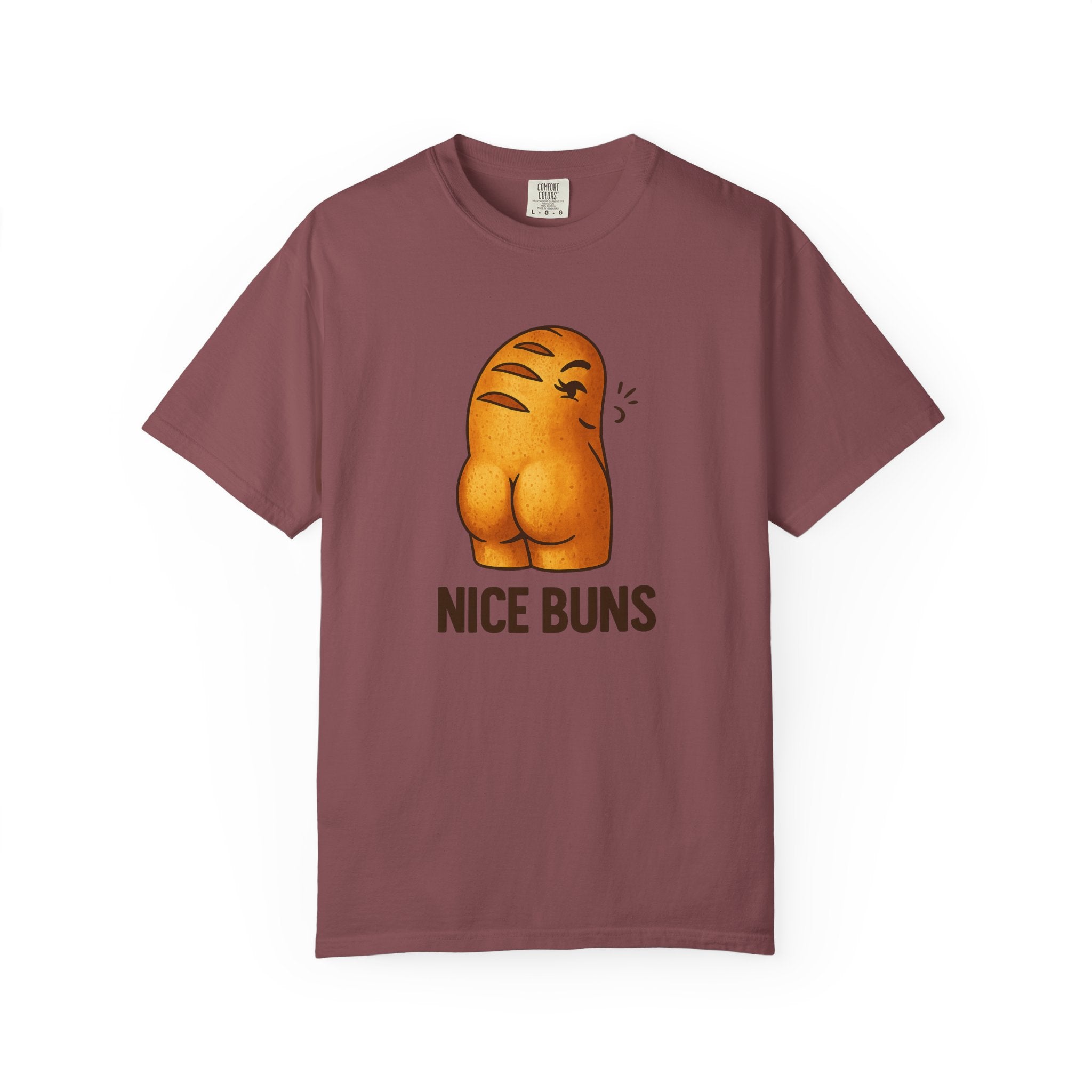 Nice Buns T-Shirt - Image 2 | Bread-Themed Apparel