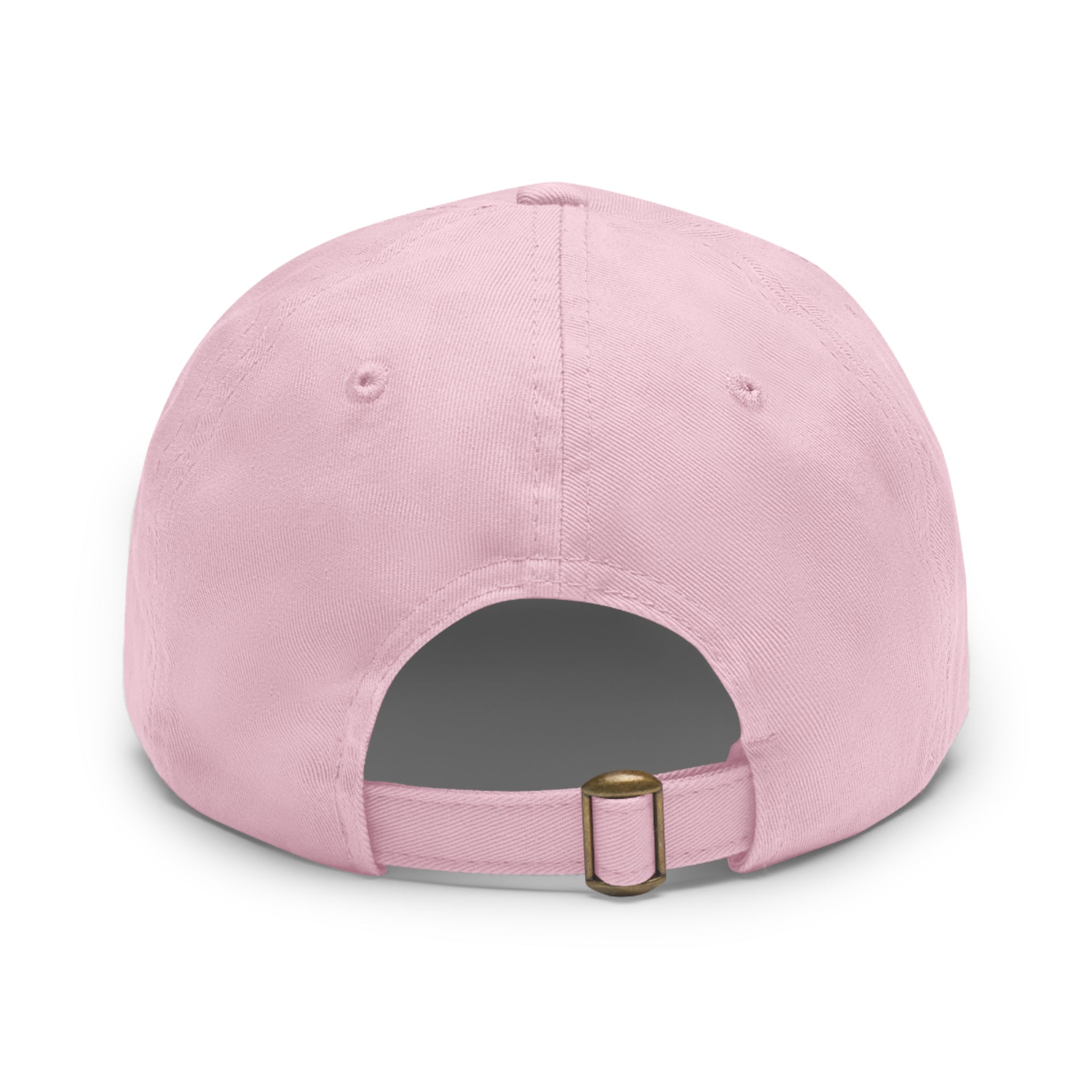 Wheat Steel Stone Dad Hat with Leather Patch