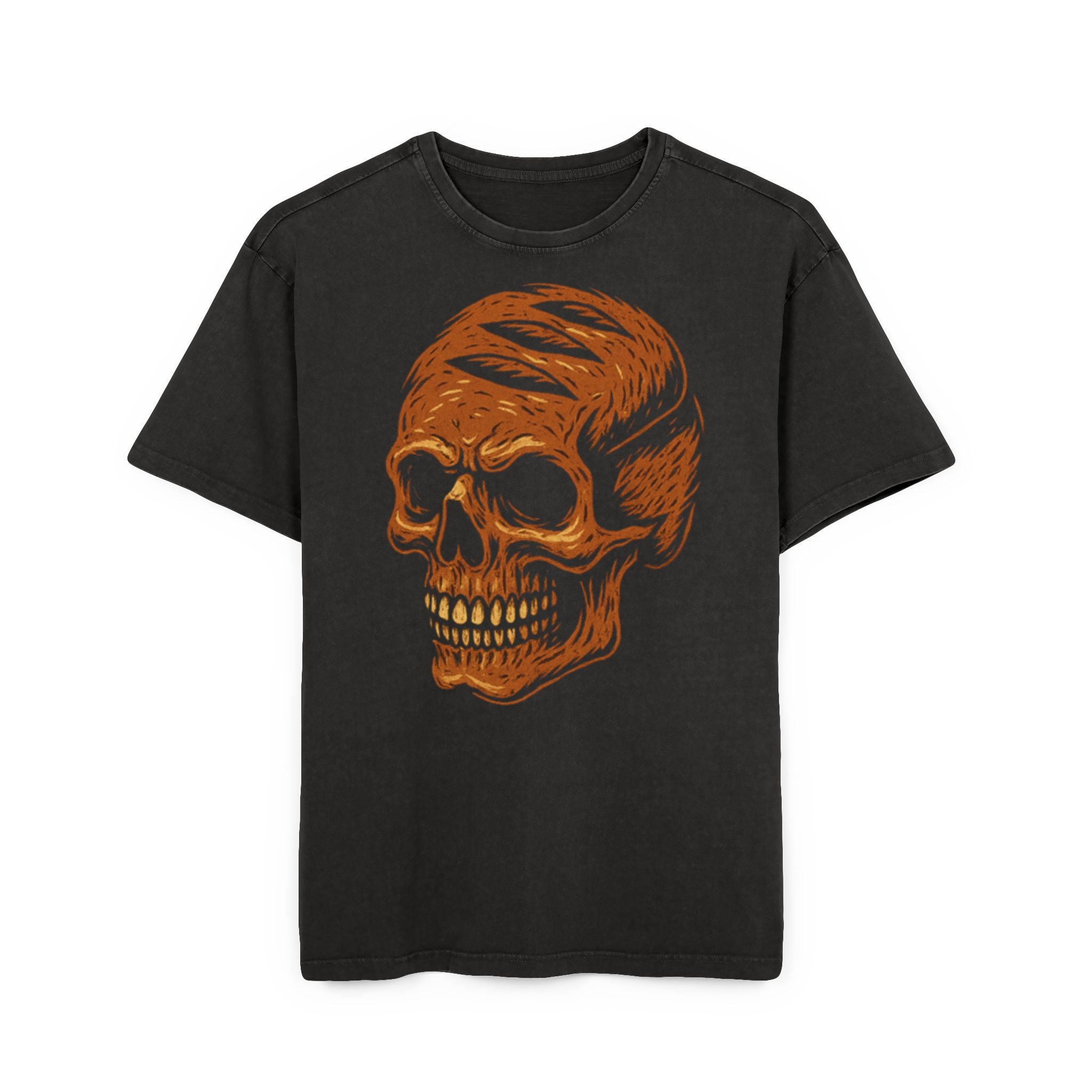 Skull Bread Graphic Oversize Shirt