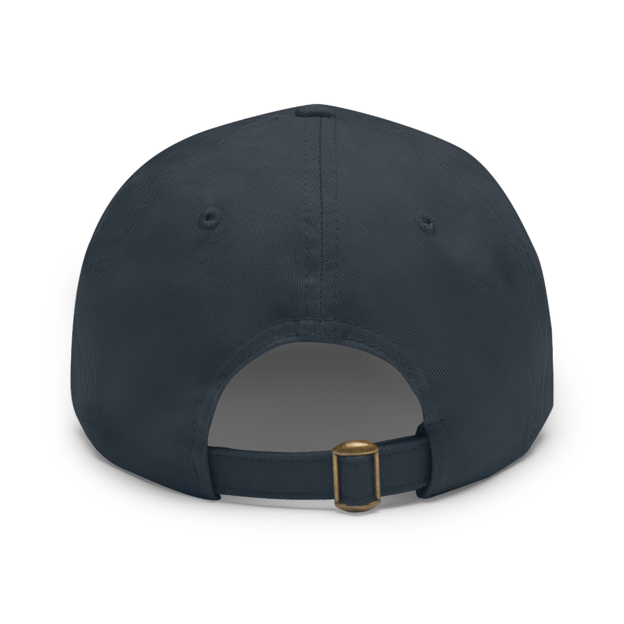 Wheat Steel Stone Dad Hat with Leather Patch