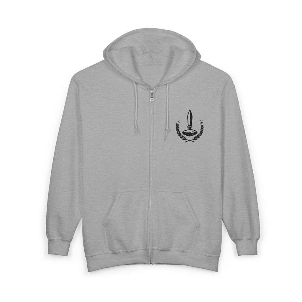 Wheat Stone Steel Zip-Up Hoodie