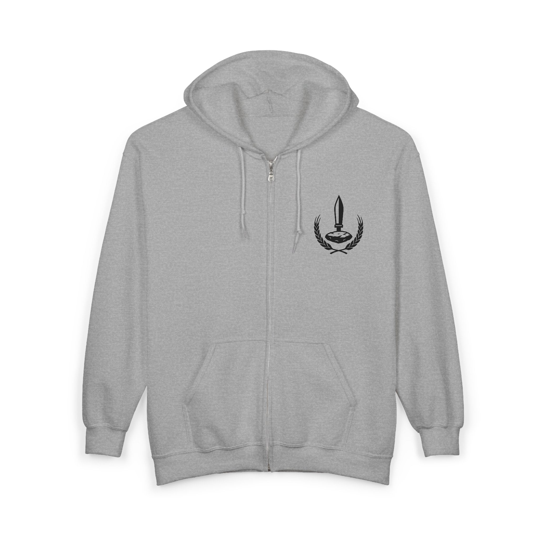 Wheat Stone Steel Zip-Up Hoodie