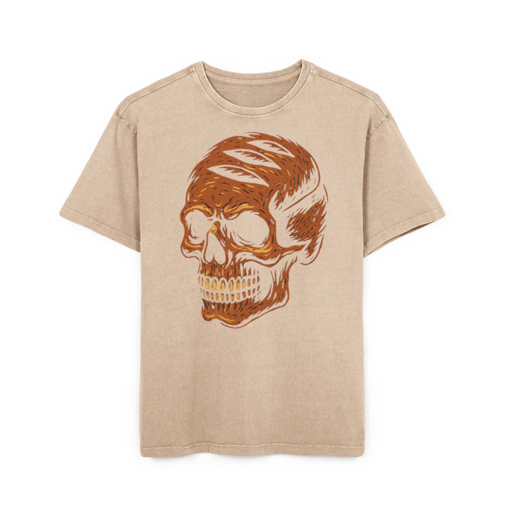 Skull Bread Graphic Oversize Shirt