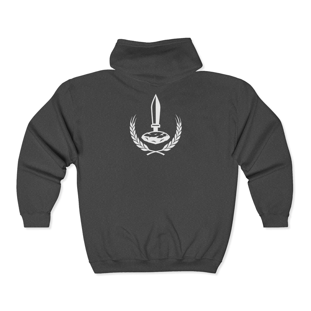 Wheat Stone Steel Zip-Up Hoodie
