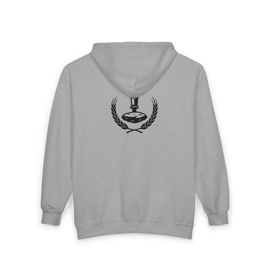 Wheat Stone Steel Zip-Up Hoodie