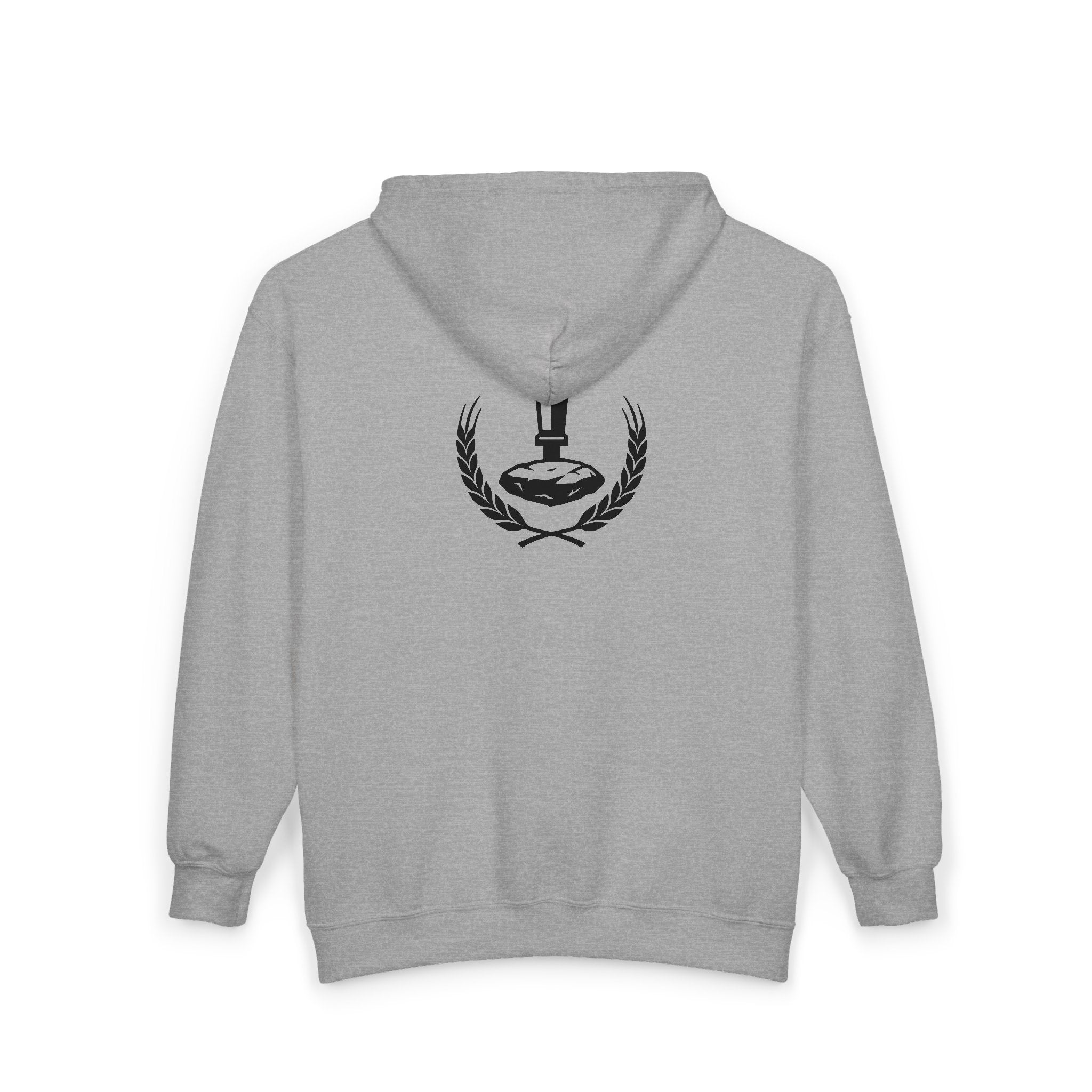 Wheat Stone Steel Zip-Up Hoodie