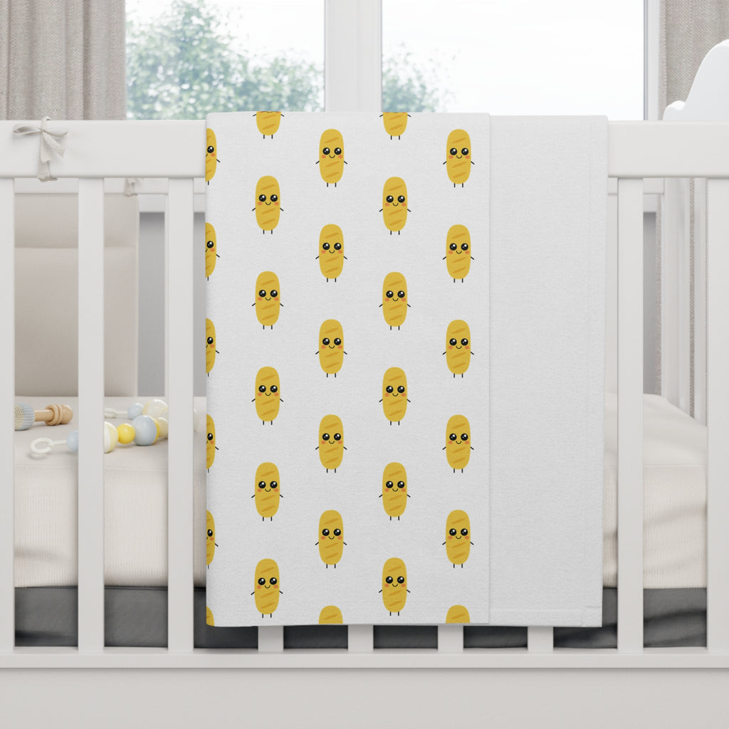 Cute Croissant Baby Soft Fleece Blanket