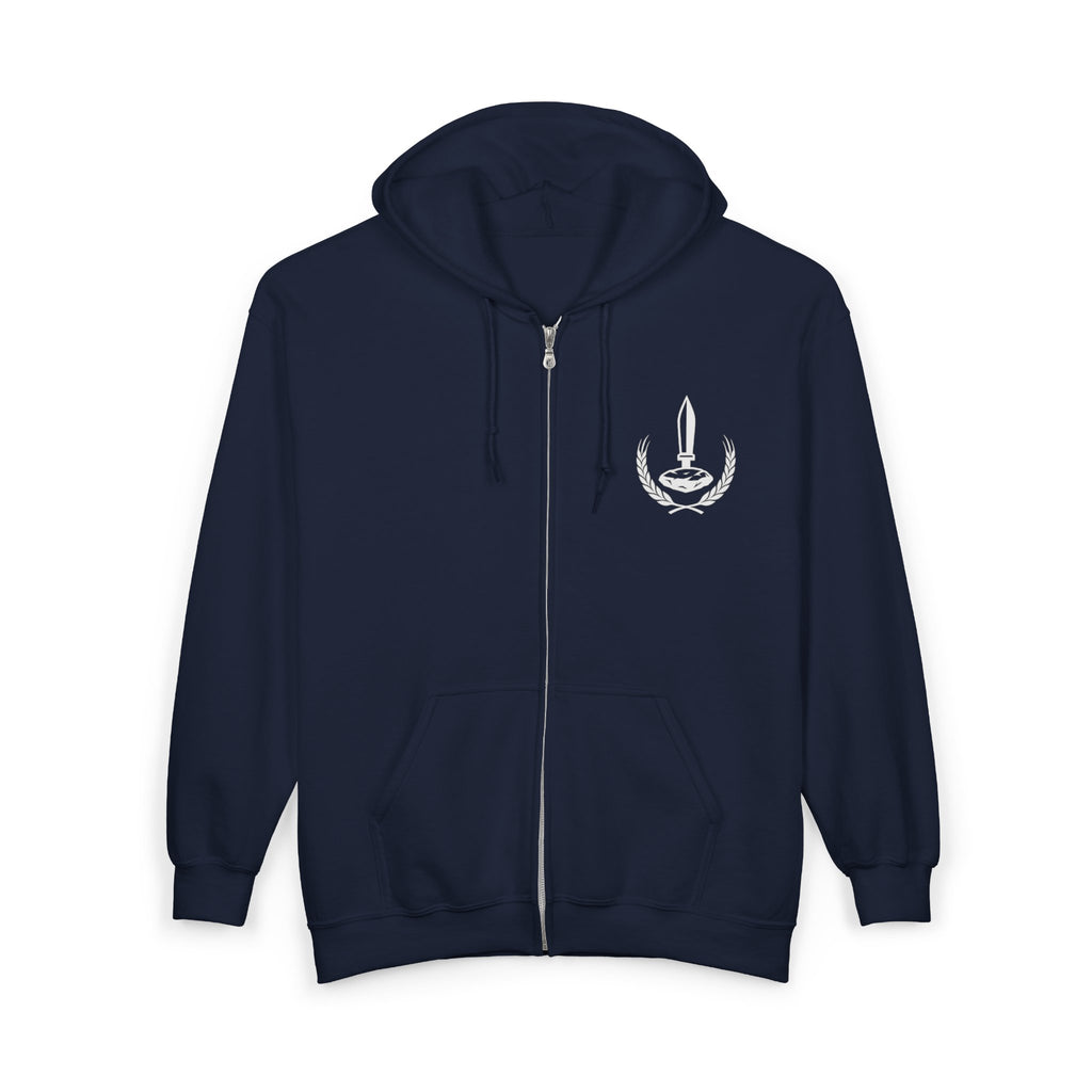 Wheat Stone Steel Zip-Up Hoodie