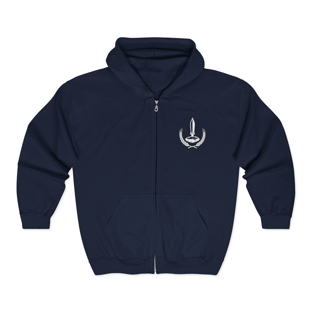 Wheat Stone Steel Zip-Up Hoodie