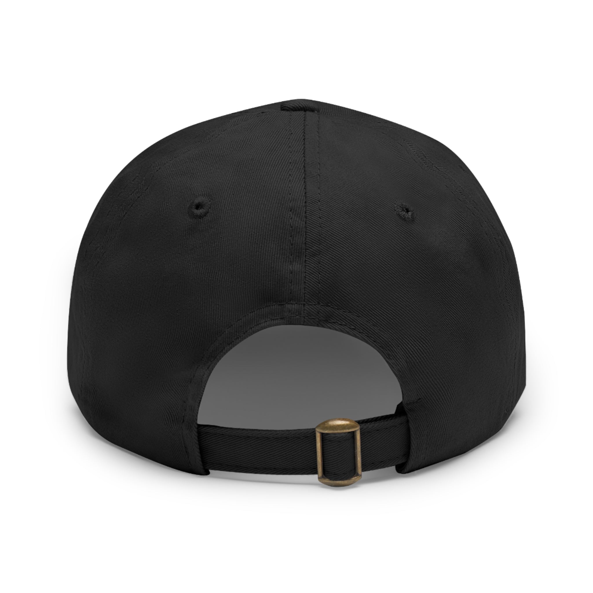 Wheat Steel Stone Dad Hat with Leather Patch