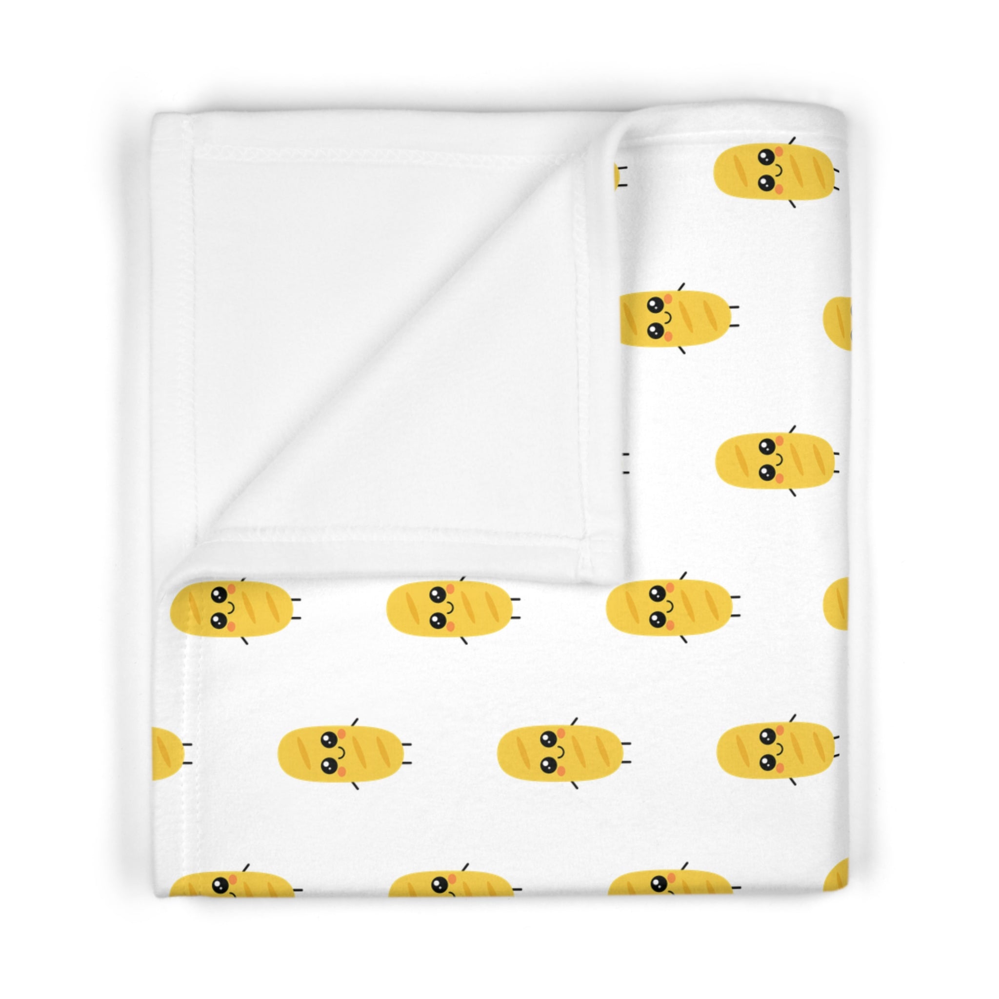 Cute Croissant Baby Soft Fleece Blanket