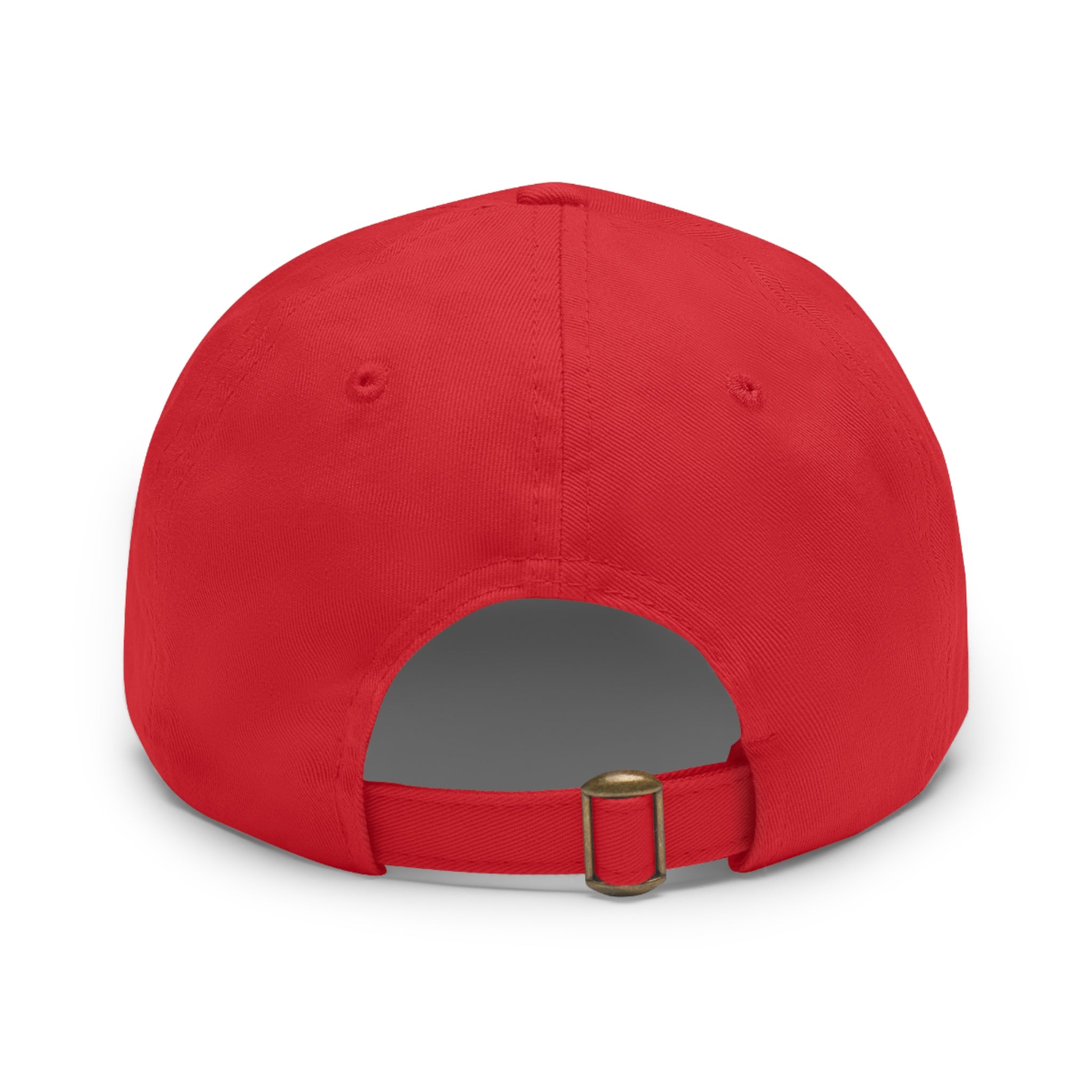 Wheat Steel Stone Dad Hat with Leather Patch