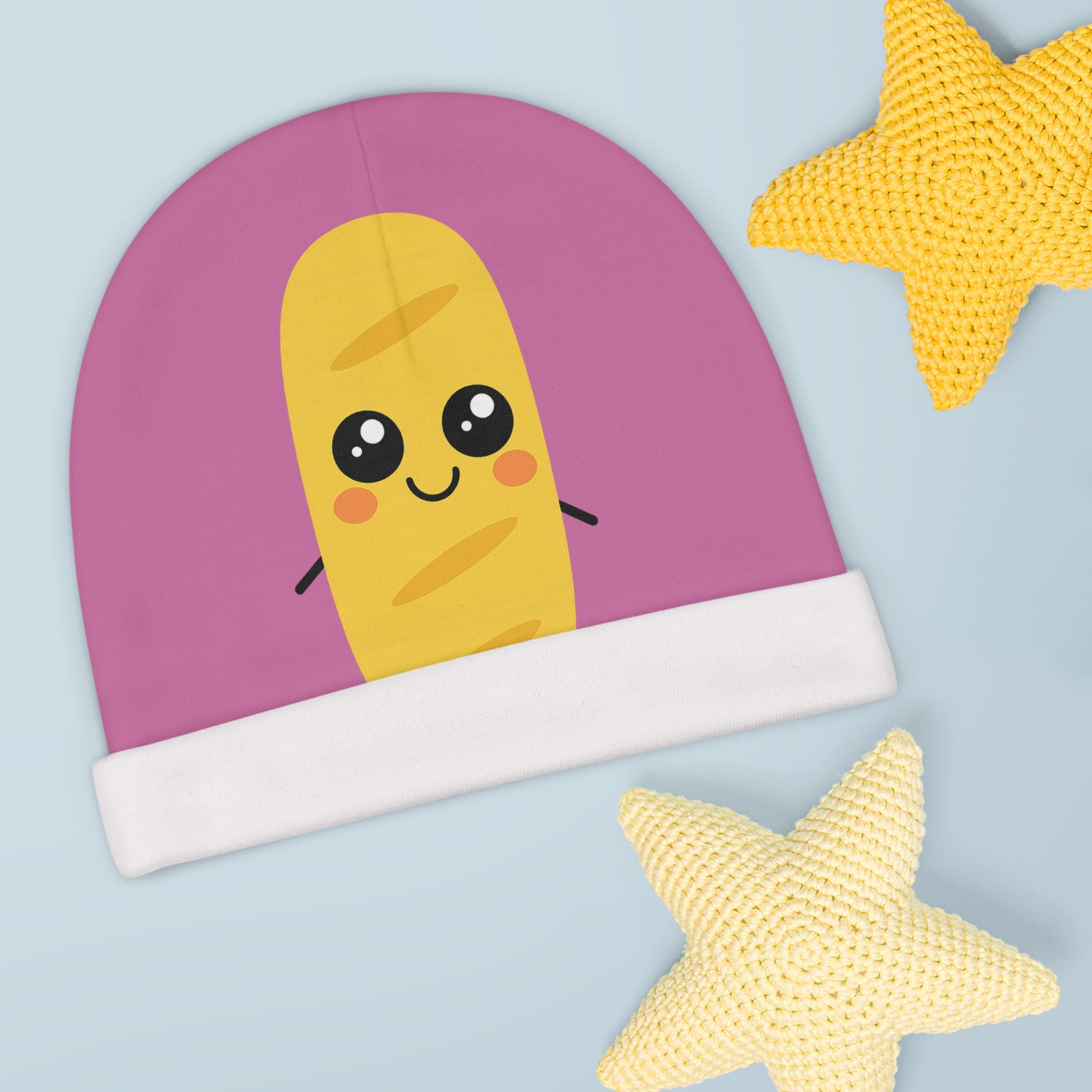 Cute Kawaii Peanut Baby Beanie – Pink