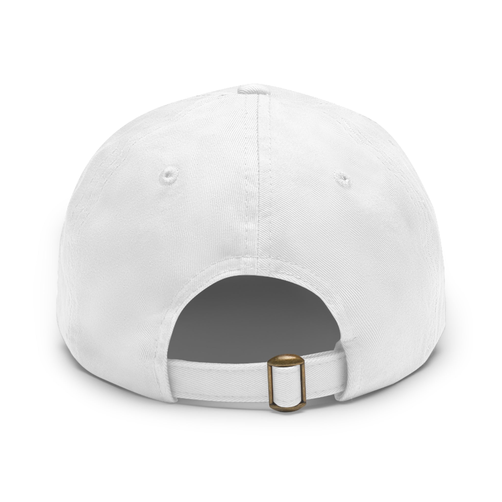 Wheat Steel Stone Dad Hat with Leather Patch